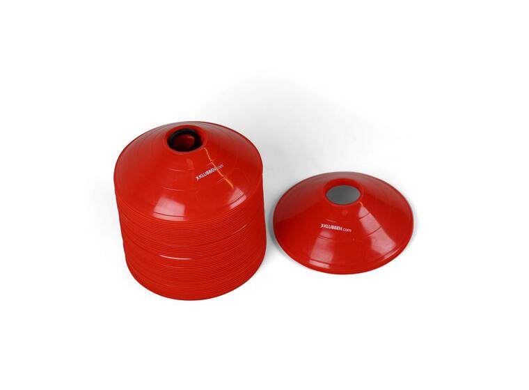 Markeringstallerkener røde 50 stk D: 19 cm | H: 5 cm 