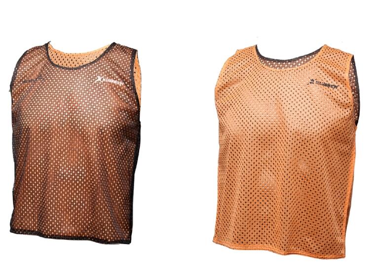 Overtrekksvest vendbar junior Svart/oransje markeringsvest 