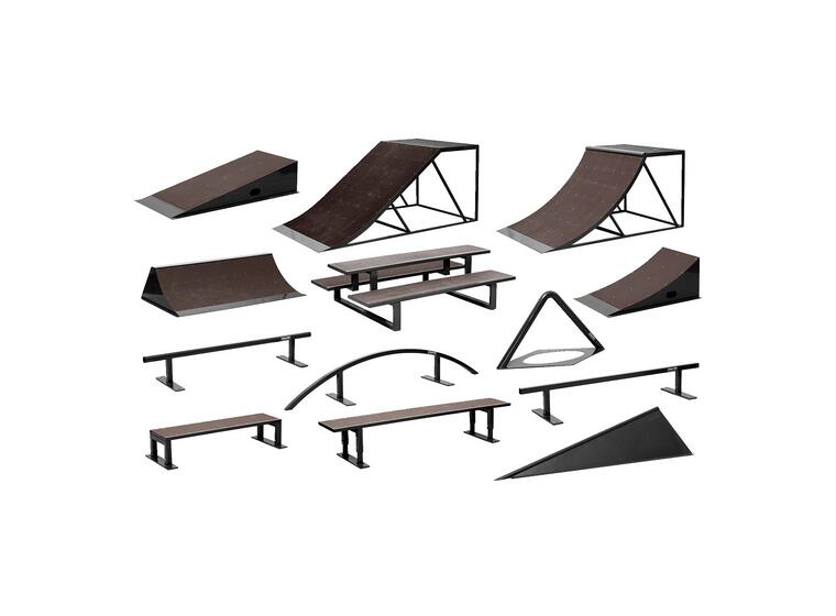 Skateramper komplett sett For skatepark 