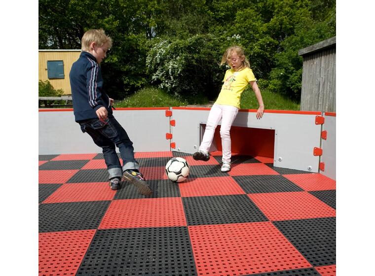 Ballbinge Pannabane med gulv 5,5x5,5m Liten helårs ballbinge for skoler 