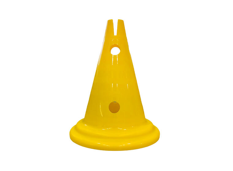 Markeringskjegle Multi med hull | 30 cm 1 stk gul kjegle 