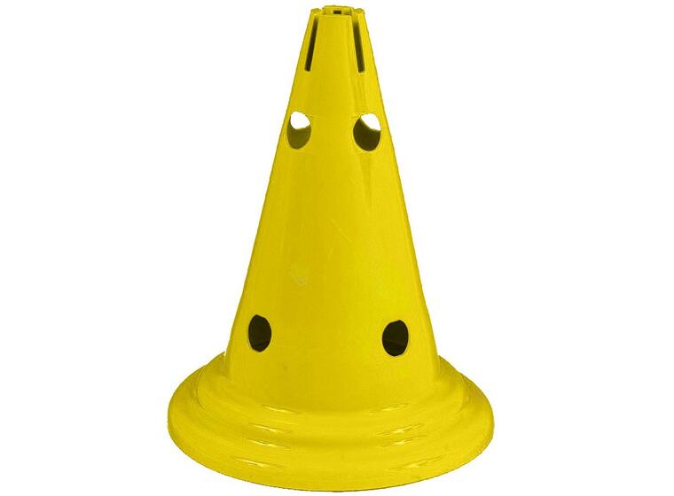 Markeringskjegle Multi med hull | 30 cm 1 stk gul kjegle 