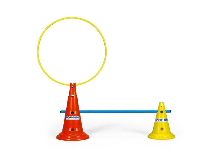 Markeringskjegle med hull 1 stk | 30 cm Gul 