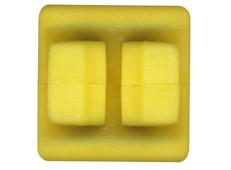 Nettkrok gule plast (10 stk.) 19x19x26 mm 