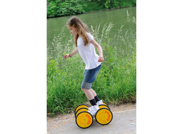 Pedalo Classic Dobbel med svarte hjul Tråbrett 