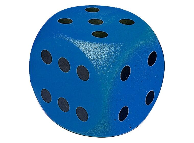 Terning Volley i skum med trekk 1 stk | blå | 40 x 40 cm 