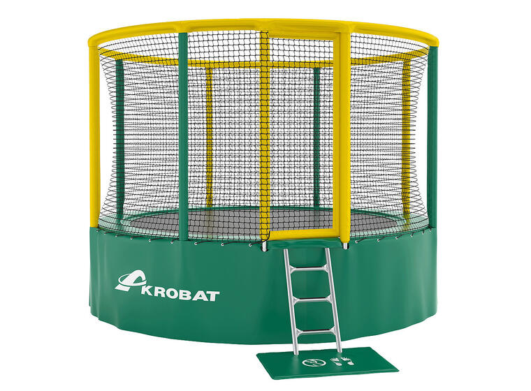 Trampoline Akrobat Gallus 360 cm | Grønn/ Gul 