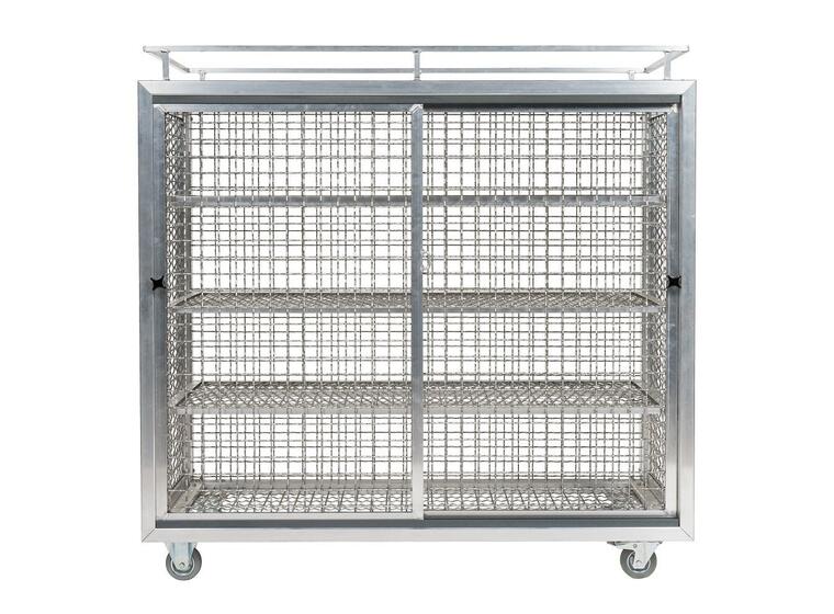Utstyrsvogn aluminium 150 x 148 x 62 cm 