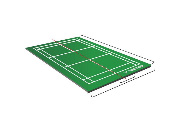 Victor badmintonbane mobil 2 deler 