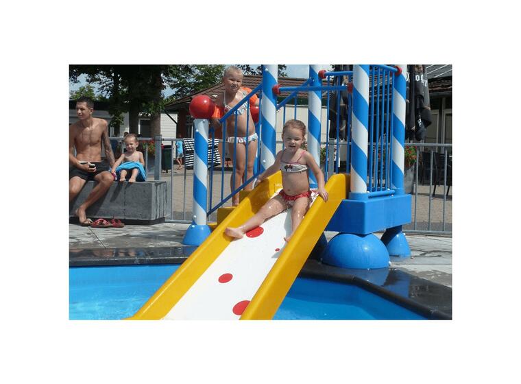 Aqua Drolics Platform med sklie Vannsklie til basseng og badeland 
