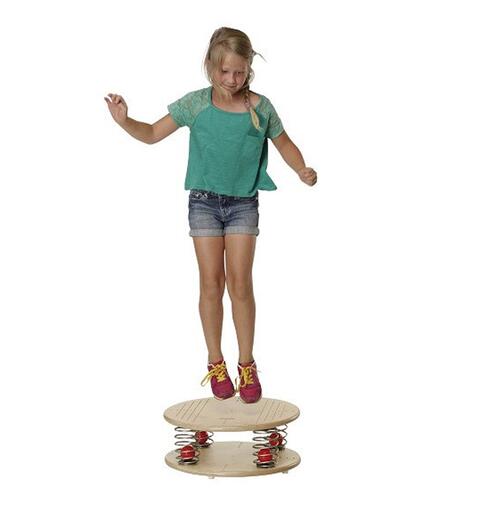Balansebrett Pedalo med fj&#230;rer Vippebrett i tre | 50 cm