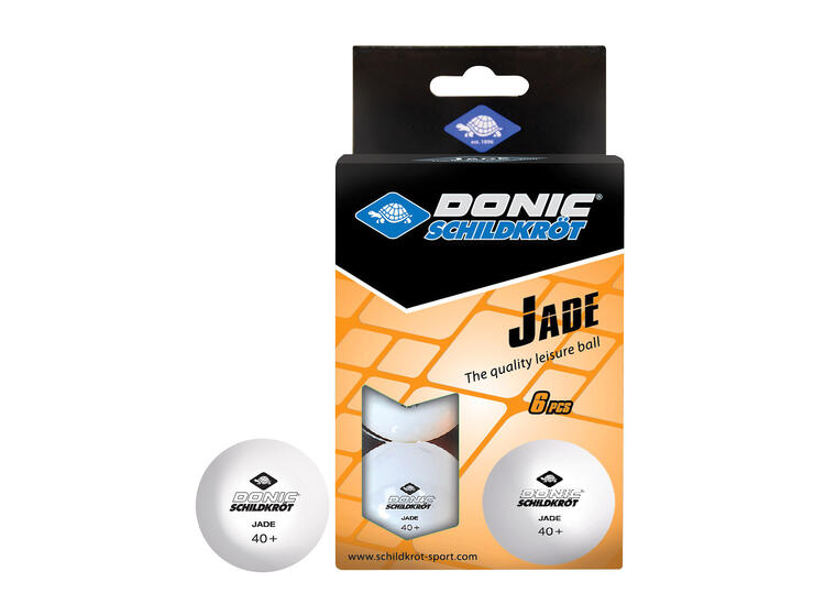 Bordtennisballer Schildkröt Jade Hvit 6 stk | Trenings- og fritidsball 