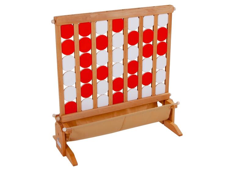 Fire på rad XXL 90x90 cm Solid 4 på rad i tre 