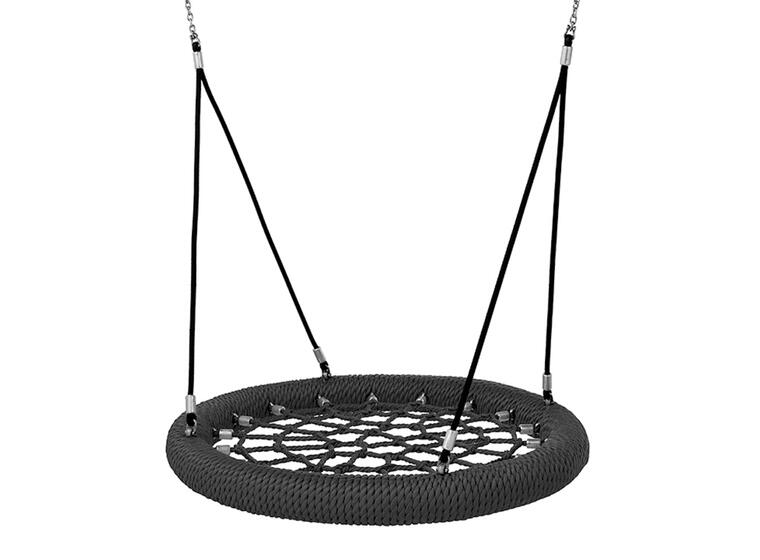 Fugleredehuske D120 cm Svart birdnest i nylontau 