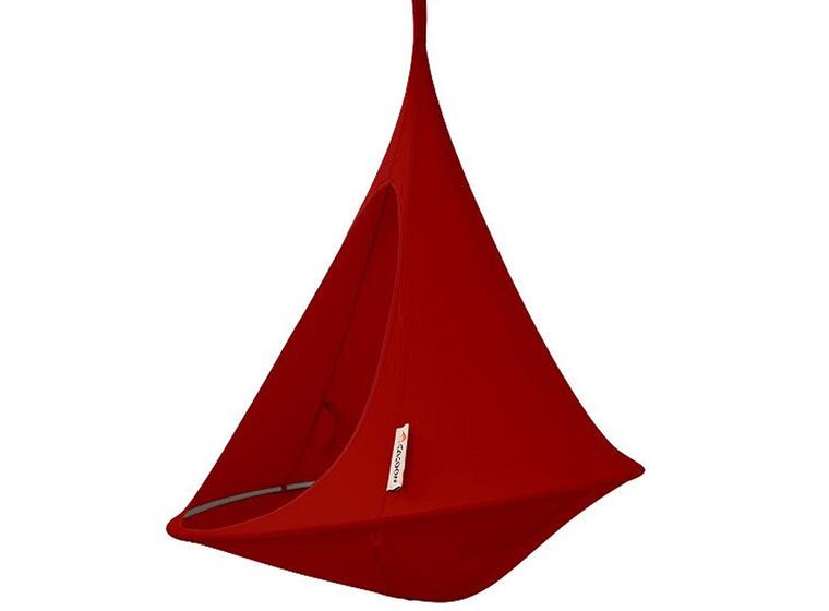 Hengehuske Cocoon - Rød - 180cm Genial hengekøye og gyngestol for alle 