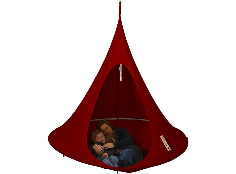 Hengehuske Cocoon - Rød - 180cm Genial hengekøye og gyngestol for alle 