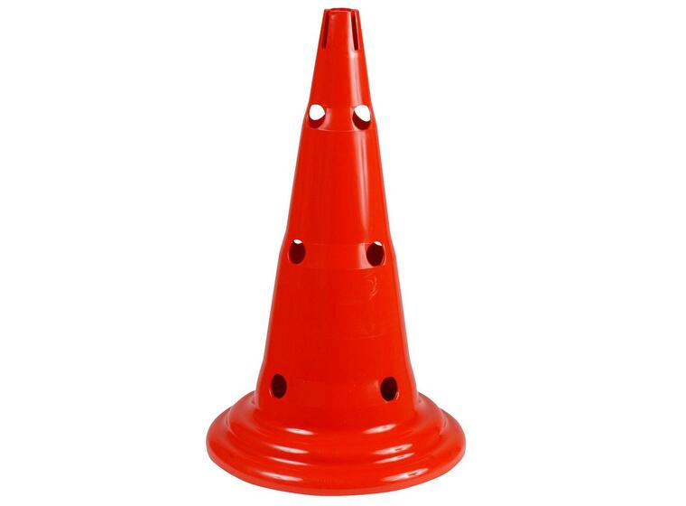 Markeringskjegle med hull 1 stk | 50 cm Rød 