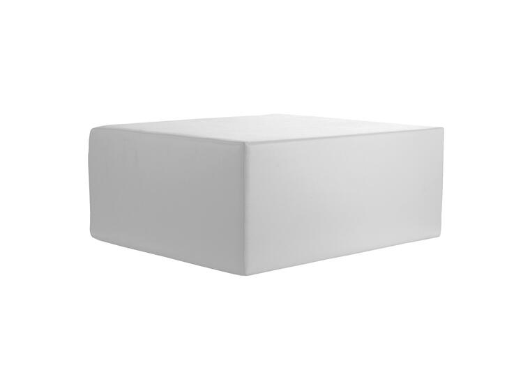 Polyskum rektangulær pute Hvit psoaspute 50x40x20 