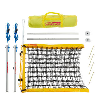 Sandvolleyball-sett SunVolley Standard Nett 9,5 m | Stolper | Bag