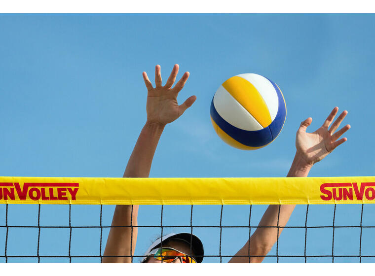 Sandvolleyball-sett SunVolley Standard Nett 9,5 m | Stolper | Bag 