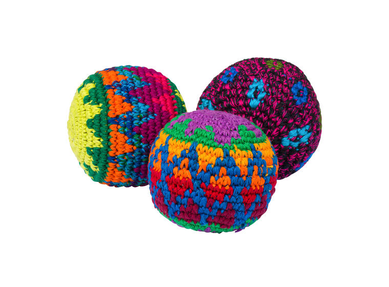 Sjongleringsballer Rainbow 3 3 stk Rasta-look erteposer 
