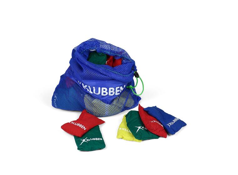 Erteposer i nett (40 stk) Bag med 40 stk erteposer i fire farger 