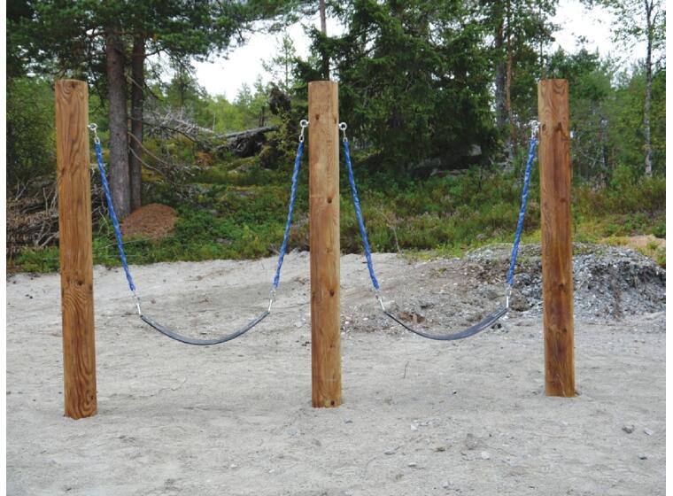 Huskestativ for småbarn til 2 huskeseter 