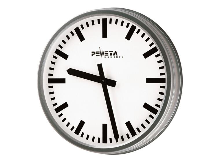 Peweta radiostyrt veggklokke Standard Værbestandig klokke med DIN-markeringer 
