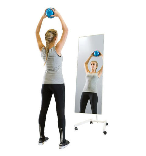 Speil Krystallglass med hjul Korrekturspeil - 52 x 144 cm