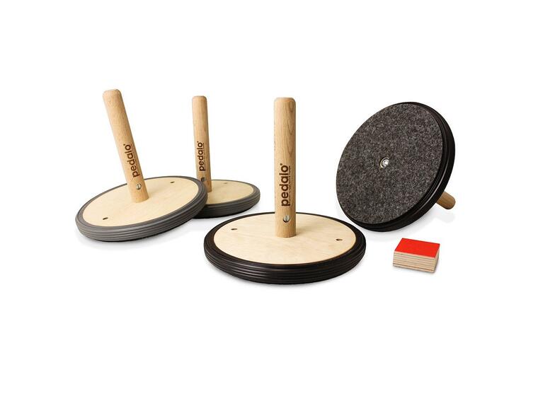 Curling innendørs Curlingsett med 4 steiner og 1 puck 
