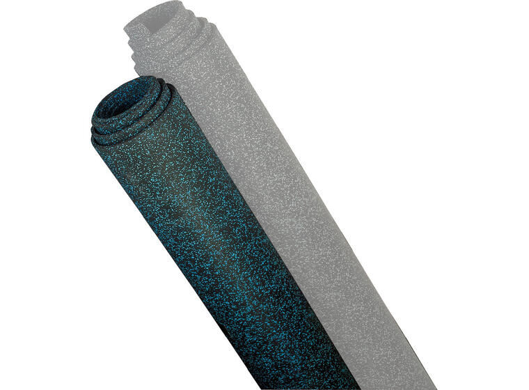 Gulvbelegg Everroll 6 mm svart/blå 10 x 1,25 m (12,5 kvm) 