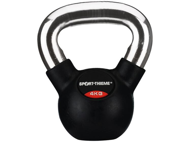 Kettlebell Gummiert Glatt 4 kg 1 stk | 4 kg 