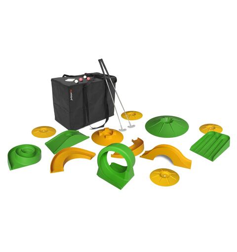 Minigolf sett MyMinigolf med bag 2 k&#248;ller, 4 baller, 13 hindre
