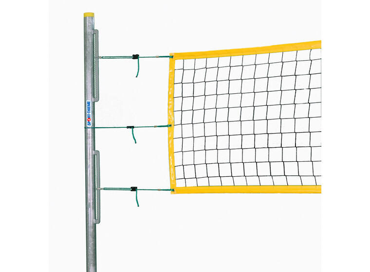 Sandvolleyballstolper Club faste Karabinstrammer | Uten bakkehylser 
