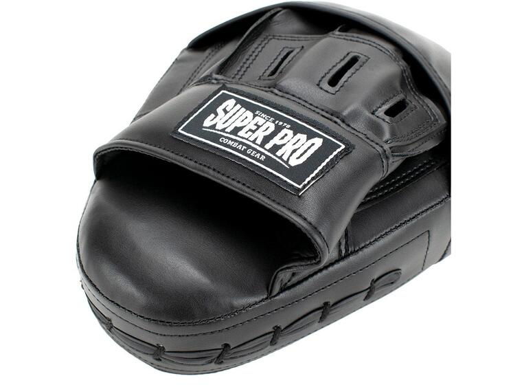 Super Pro Curved Punch Pads 1 par treningspads | svart/ hvit 
