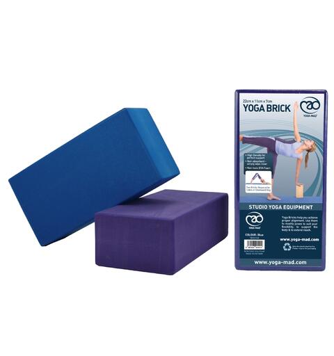Yogablokk i EVA skum 220 x 110 x 70 mm | Velg farge