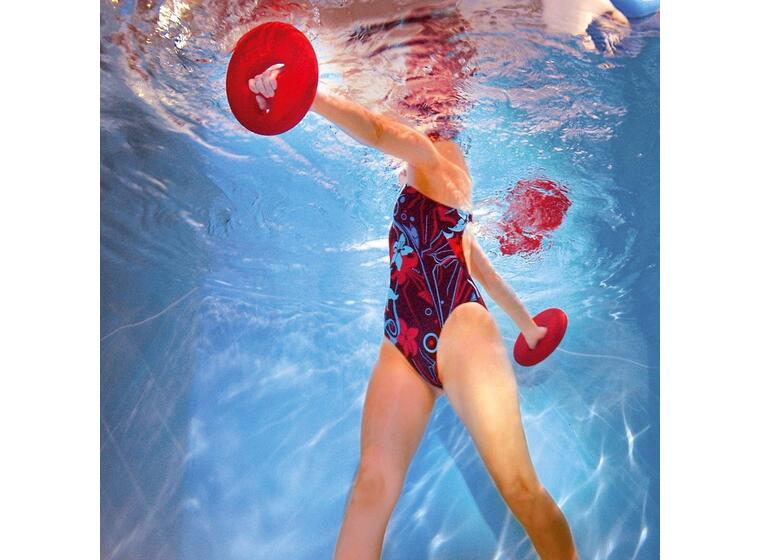 Aqua Fitness Disc Beco 1 par | Aqua disc i rød 