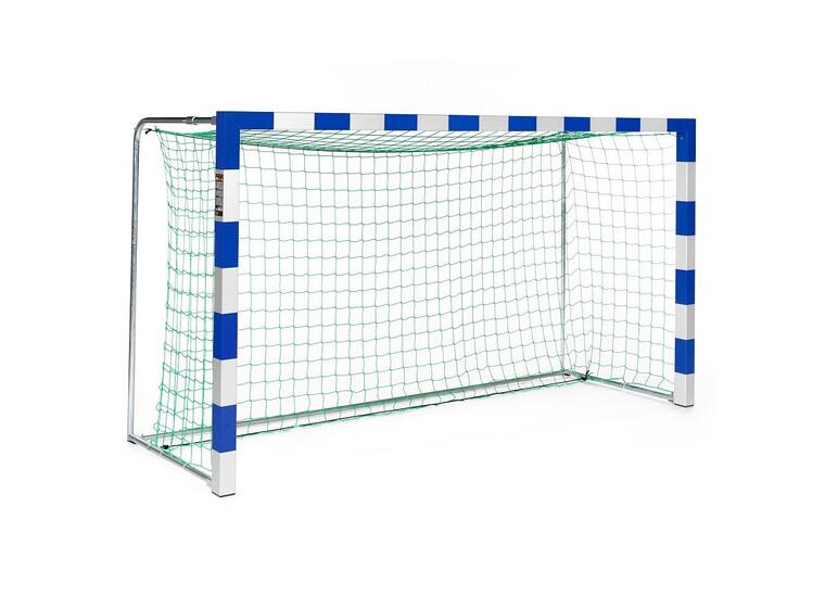 Håndballmål 300x160cm blå/sølv 1 stk | foldbare nettbøyler m/nett 