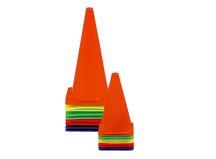 Markeringskjegler 10 stk | 37 cm Sett med 10 kjegler i assorterte farger 
