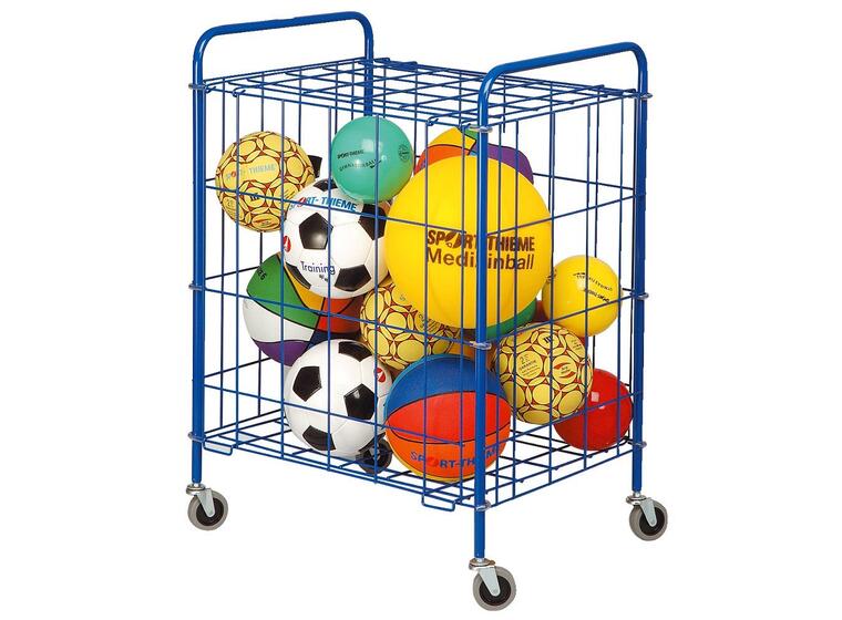 Oppbevaringsvogn stål 70x55x94 cm Oppbevaring til baller og utstyr 