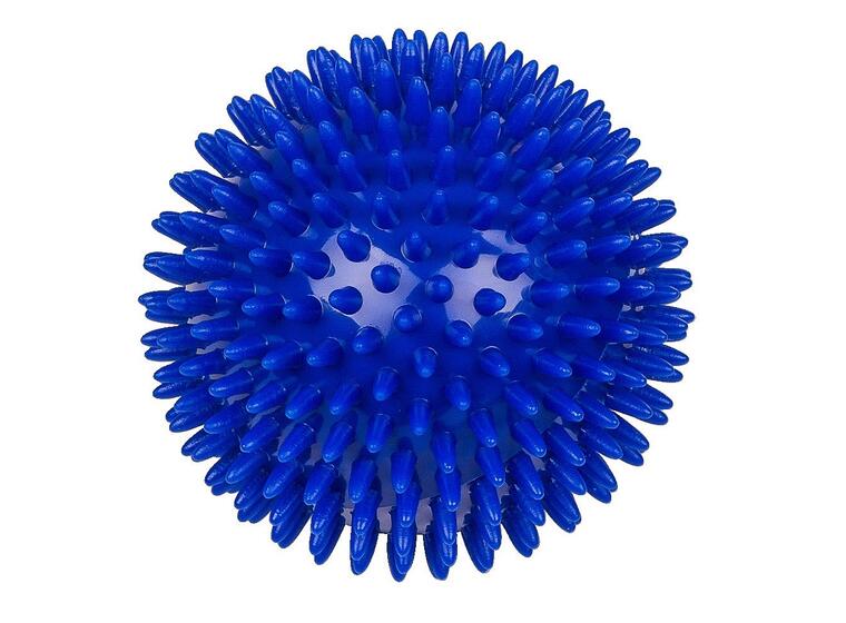 Piggball med myke pigger 10 cm 1 stk blå massasjeball 