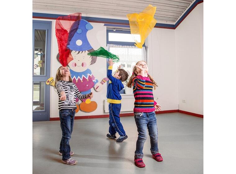 Sjongleringsduk medium Rytmeduk 6 stk. | 65x65 cm 