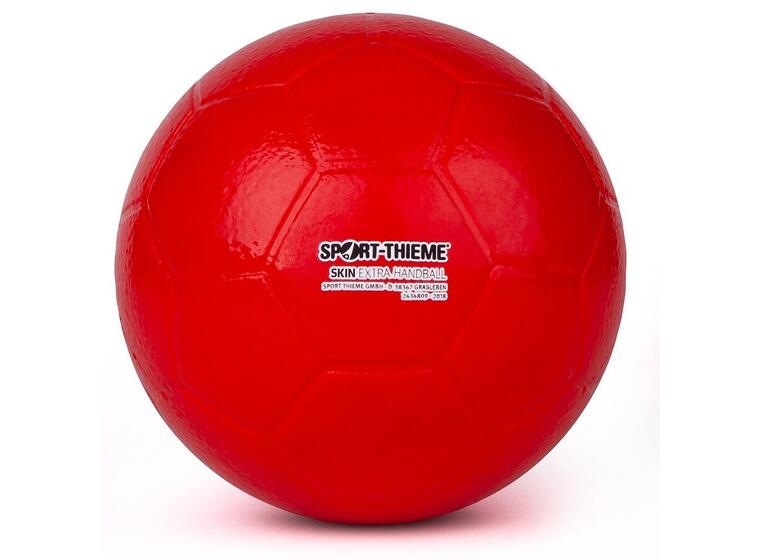 Softball Skin Extra Håndball 15 cm Skumball med PU-trekk rød 