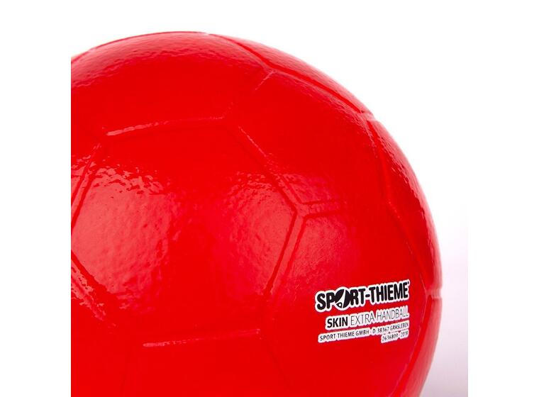 Softball Skin Extra Håndball 15 cm Skumball med PU-trekk rød 