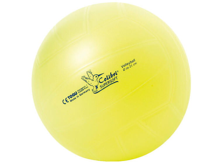Softball Togu Colibri Supersoft 21 cm Gul luftfylt og myk volleyball 