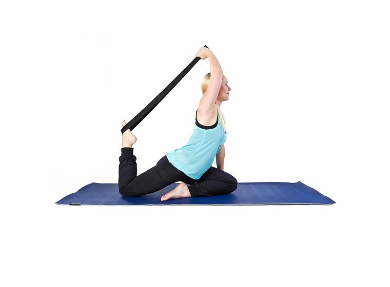 Yoga Strap 2,44 m | Svart Yogabelte i polyester 