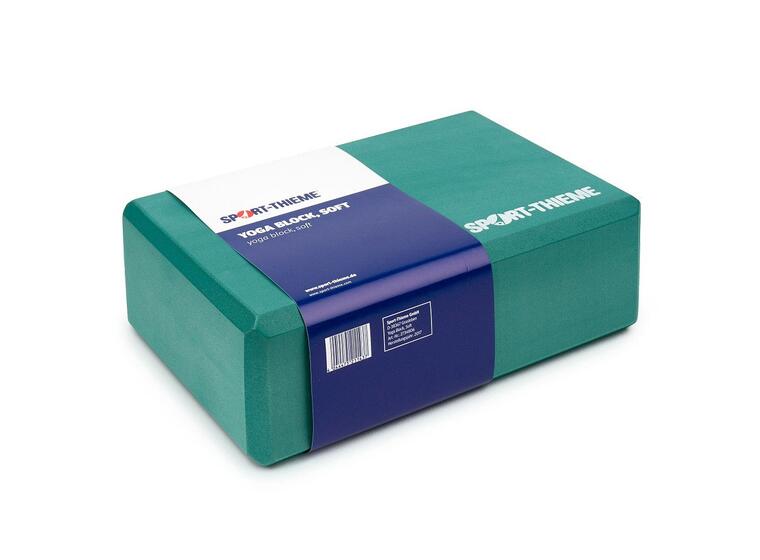 Yogablokk i EVA skum - myk 225 x 150 x 75 mm | Grønn 
