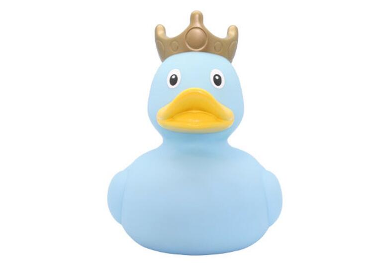 Badeand Stor | 23 cm | blå Ekstra stor badeand med krone 