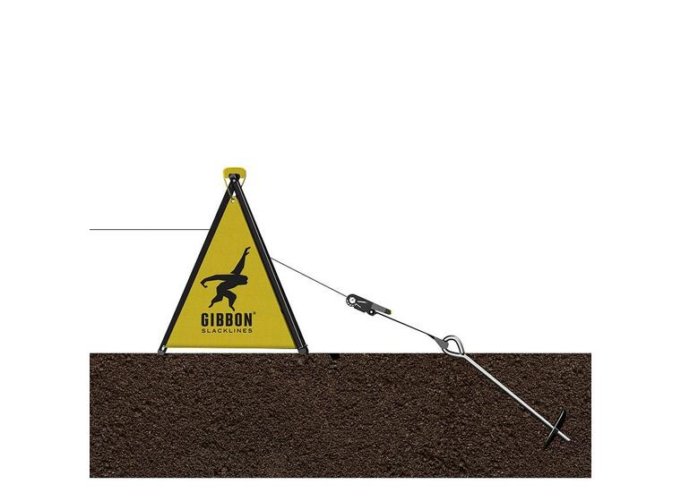 Gibbon® Slackline-Set Independence Kit Ideell for utendørs bruk 