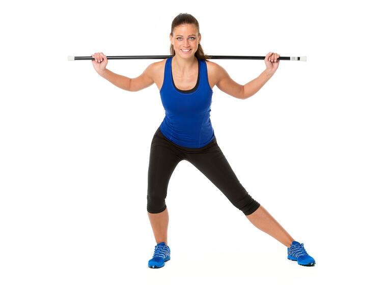 Gymstick Stretching Stick 130 cm Trener mobilitet og fleksibilitet 